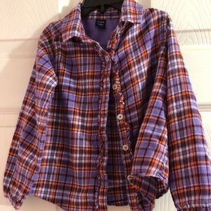 Baby gap girls 4T flannel shirt